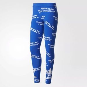 PRE-OWNED: Adidas Trefoil Leggings - Size: S